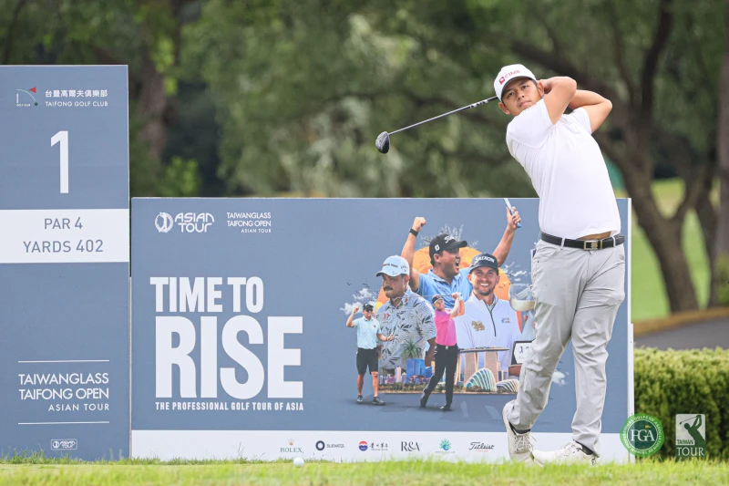 馬來西亞選手曾儿湧第一回合以68桿 4暫並列第三。Tpga／林聖凱攝影