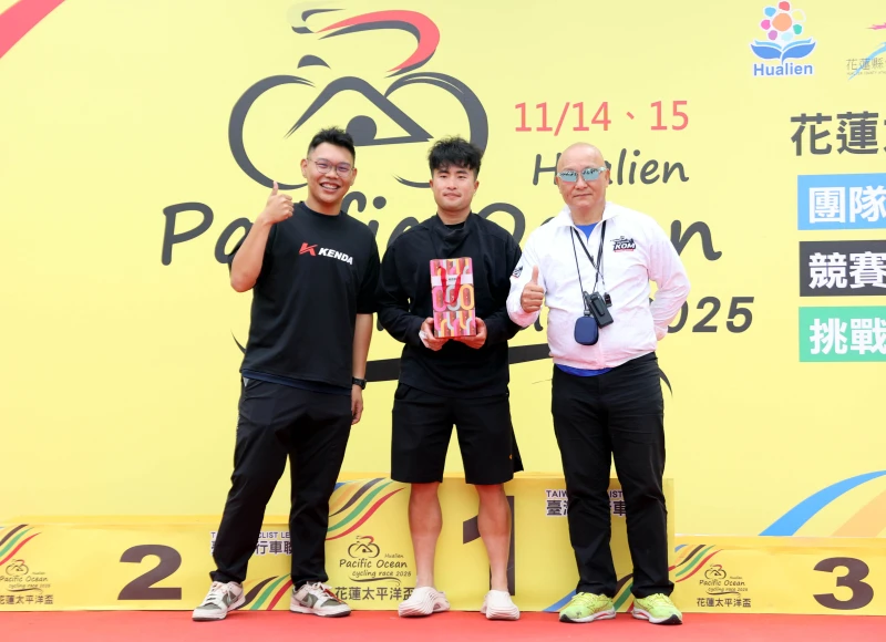 敢鬥賞得主臺中聯隊李東霖。中華民國自行車騎士協會提供