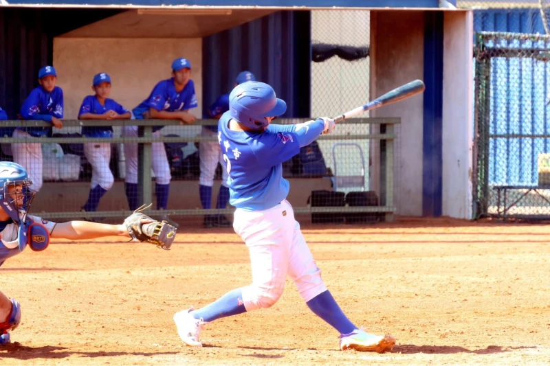 向上國中詹勝煜敲出再見安打以1比0驚險贏球。大會提供