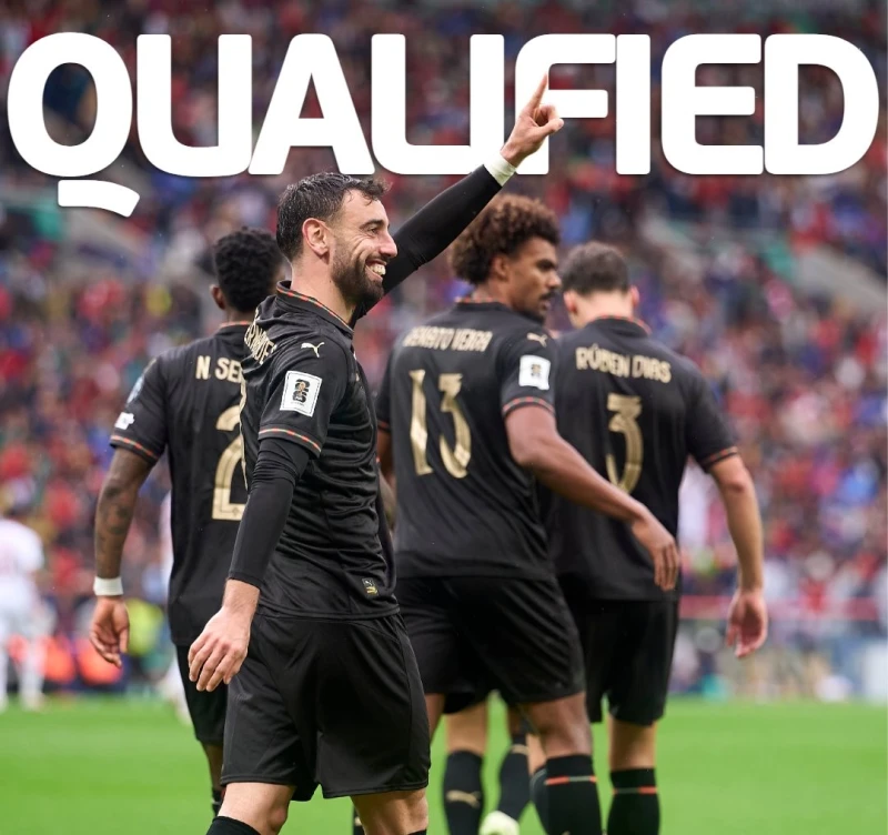 葡萄牙取得明年世界盃門票。摘自歐足聯推特