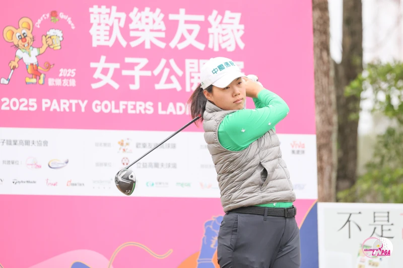 安禾佑首回合打出低於標準桿4桿的68桿領先群雌。Tlpga／葉勇宏攝