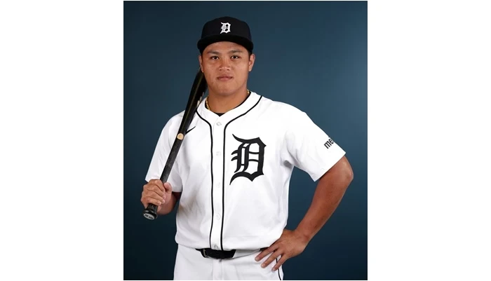 底特律老虎的李灝宇。法新社