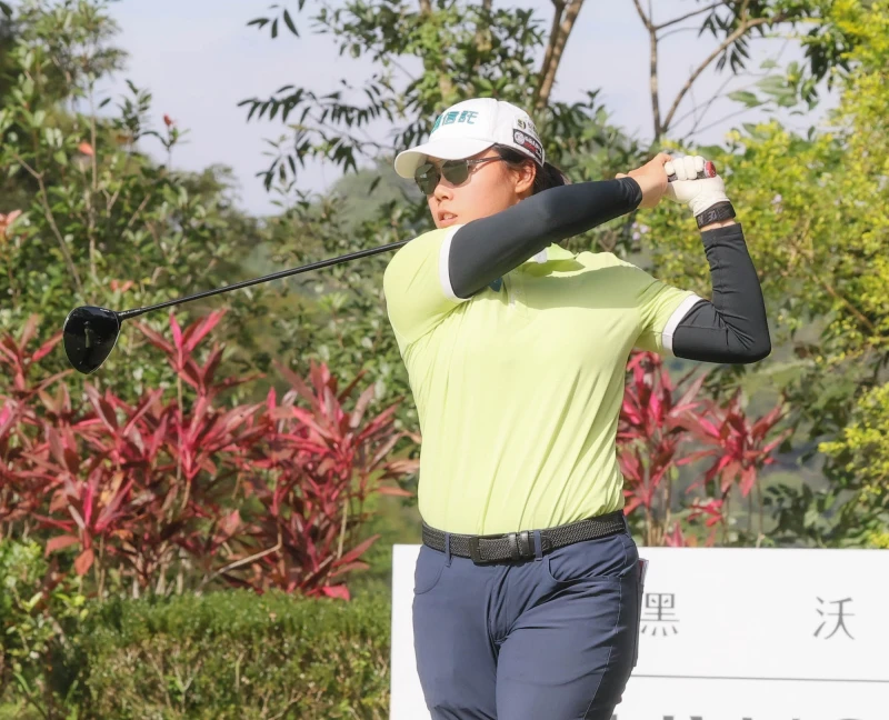 安禾佑以兩回合總桿142桿-2暫並列第三。Tlpga／葉勇宏攝