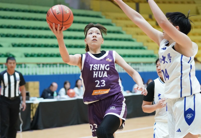 清華大學張聿敏6分8籃板。大專體總提供