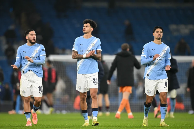 曼城歐冠小組賽主場24場不敗告終。法新社 