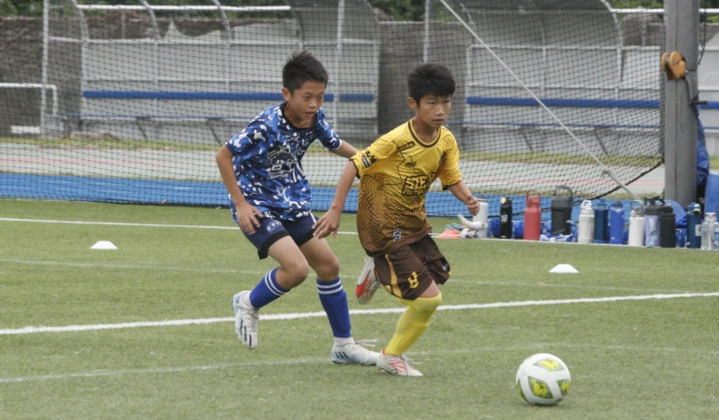 協和賴言學(右)決賽上演帽子戲法。詹健全攝