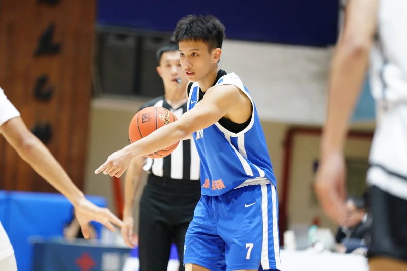 虎尾科大楊程恩單場7助攻並拿下14分。大專體總提供