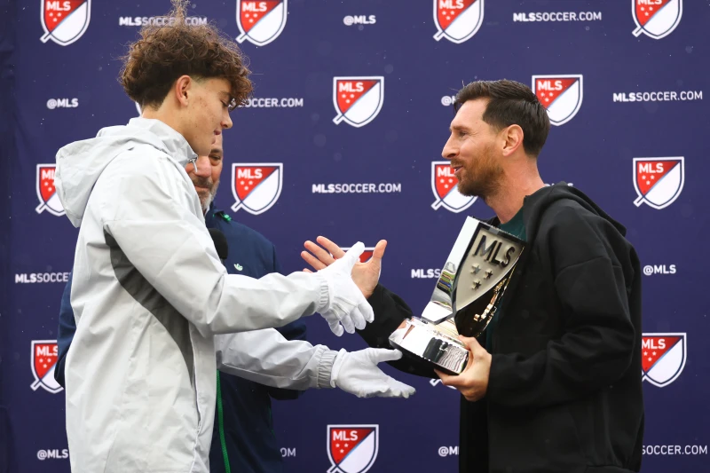 梅西連兩年獲得年度最有價值球員。法新社