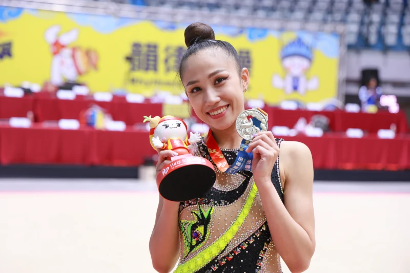 凡晞在今年全國運動會贏得個人全能銀牌。特約記者 郭運復攝影