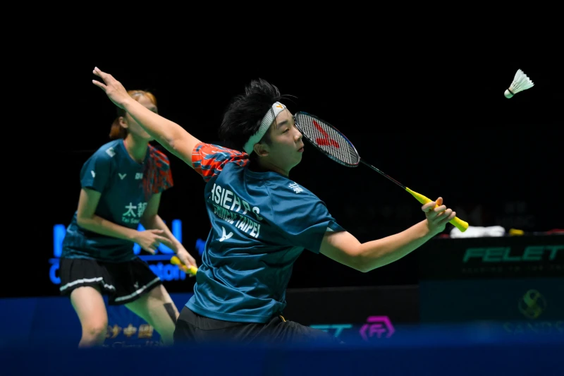 可惜謝沛珊/洪恩慈在年終賽首秀吞下敗戰。法新社