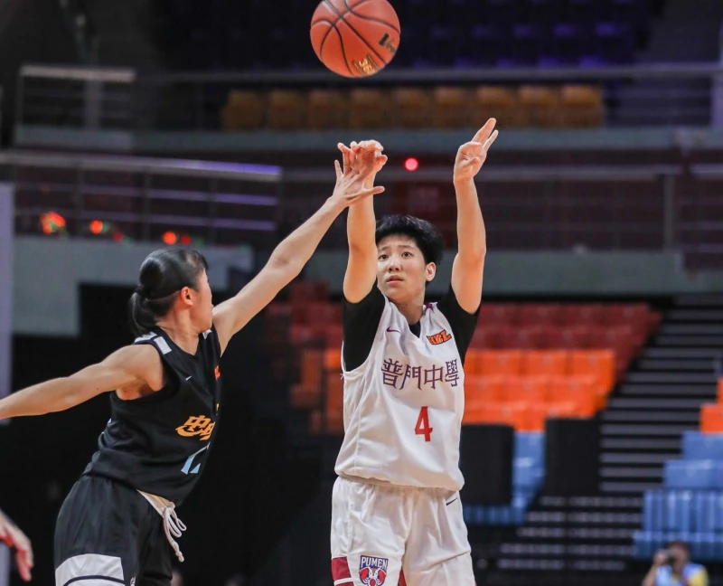 末節4三分彈飆16分含8.8秒致勝1投全場13中8轟35分雙新高，陳詩晴演活普門首勝。高中體總提供