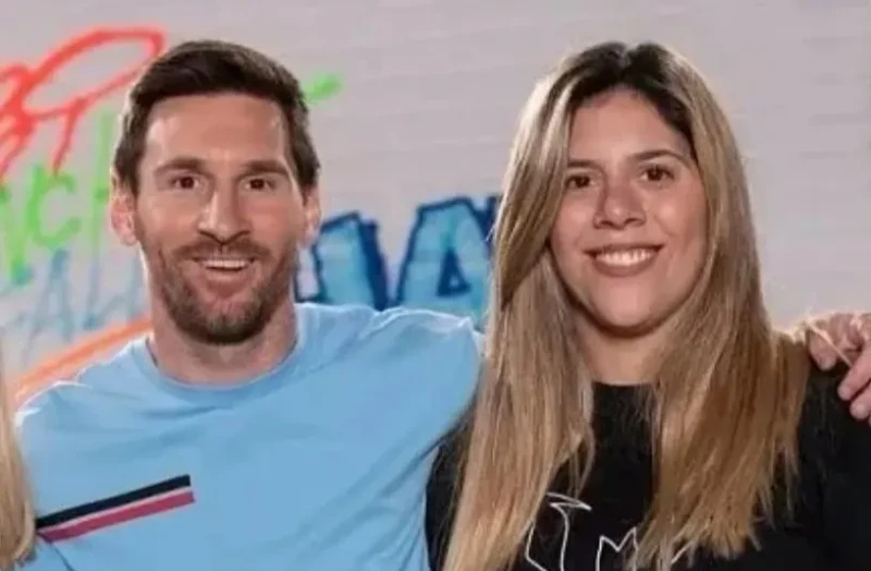 梅西（Lionel Messi，左）的妹妹瑪麗亞（Maria Sol Messi）發生嚴重車禍。摘自推特