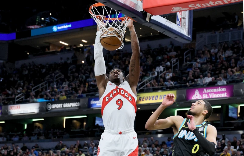 暴龍因主力前鋒巴雷特(RJ Barrett)持續傷停而受到影響。法新社