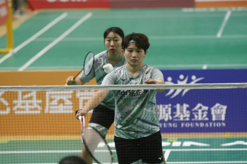 周六女雙決賽將是林琬清(前)生涯最終戰。詹健全攝