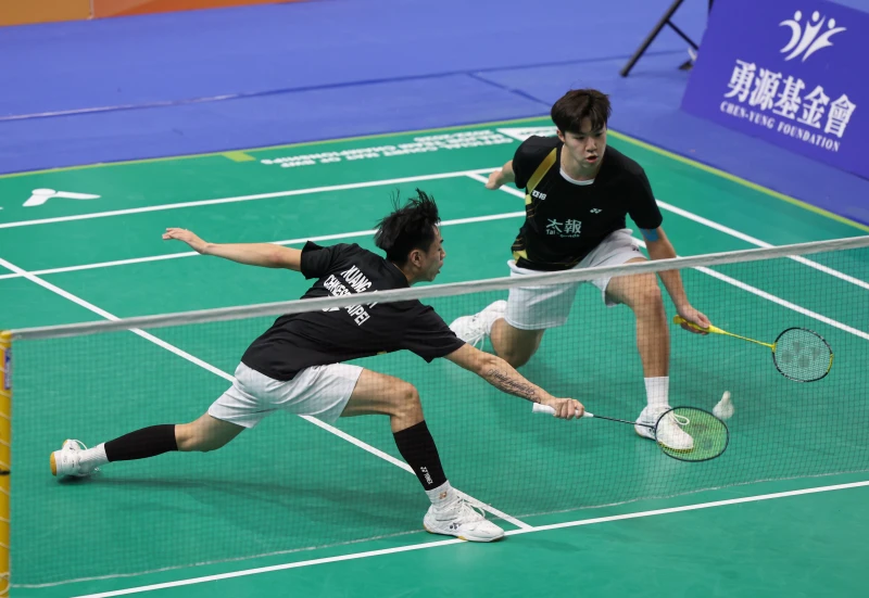 世界第41亞柏國體大組合何志偉／黃睿璿屈居亞軍。李天助攝