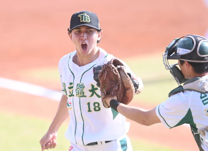 雷皓博9局完投勝。大專體總提供