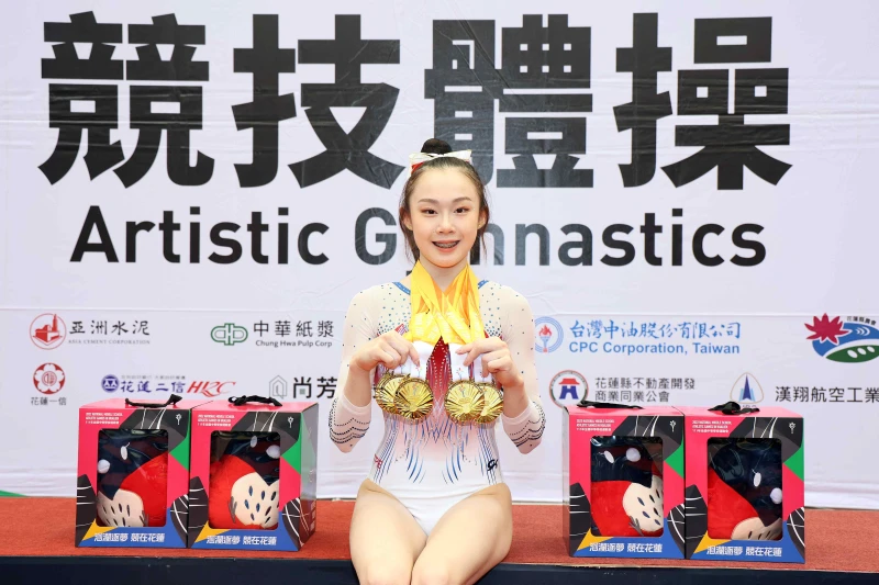 在全中運時囊括5面金牌。特約記者 郭運復攝影