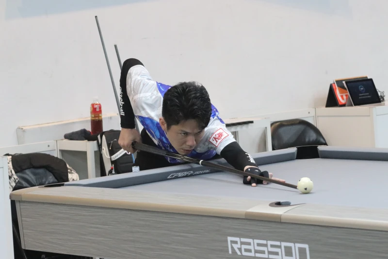 旅外職撞選手好球陳臻為選擇撞球新興地開創生涯。大會提供