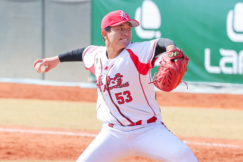 陳勇志傷愈復出繳4.2局後援好投。大專體總提供