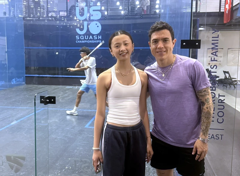 宛雅Cordelia目前受教於哥倫比亞名將Miguel Rodríguez。徐宛雅提供