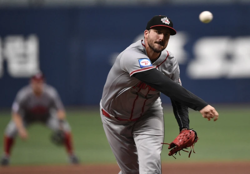 奧蒙特在多次宣告退役後，因為經典賽再次站上投手丘。法新社