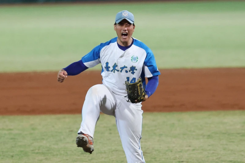 林誠恩9局完封。大專體總提供