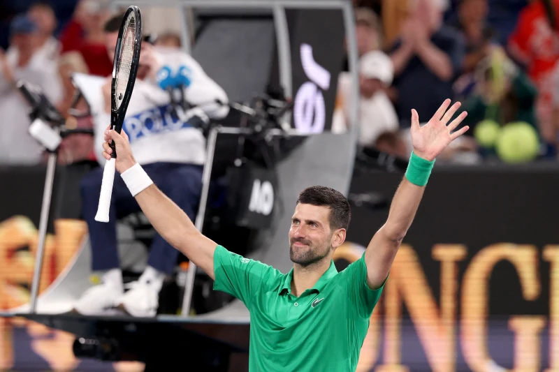 前世界球王喬科維奇 (Novak Djokovic)輕鬆打下澳網第一百勝！法新社