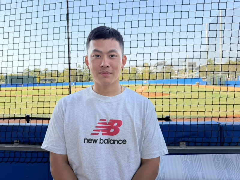 戴培峰參加中華隊集訓。吳敏欣攝