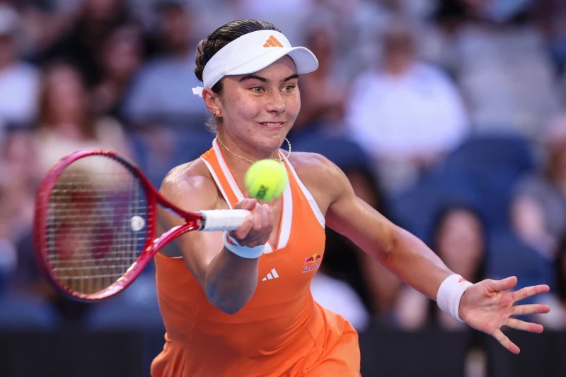 年僅18歲青少女球員約維奇（Iva Jovic）首度闖進大滿貫16強。法新社