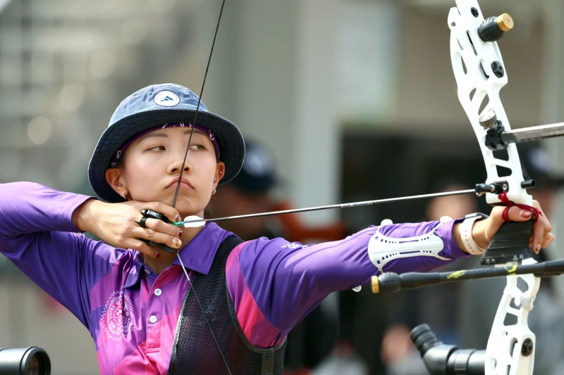 邱意晴是四人中唯一的前亞運成員。中華民國射箭協會提供