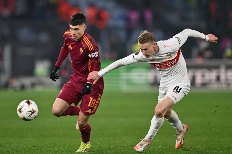 羅馬的中場馬迪亞斯·蘇利(左)超神，聯賽6球是隊內最多，他進球的6場比賽全勝，福將本色！法新社