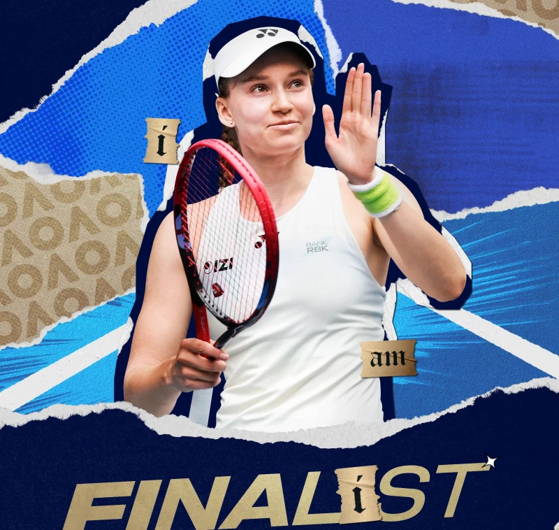 蕾芭金娜第二度晉澳網決賽。摘自澳網推特