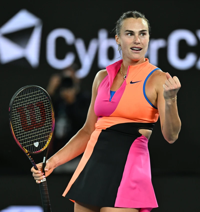 現任球后、白俄羅斯好手莎芭蓮卡(Aryna Sabalenka)連四屆澳網晉決賽。摘自澳網推特