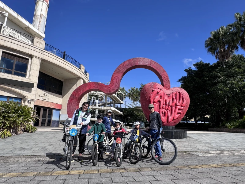 新北河濱公園自行車租借站-淡江站試營運，邀請您搶先體驗。自行車新文化基金會提供