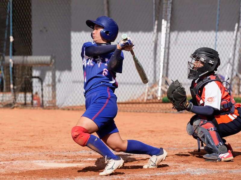 高宥瑄今天3安打猛打賞成功串聯攻勢。大專體總提供