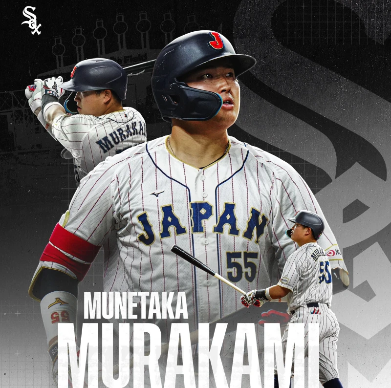 芝加哥白襪這個休賽季迎來日籍重砲村上宗隆。摘自白襪推特