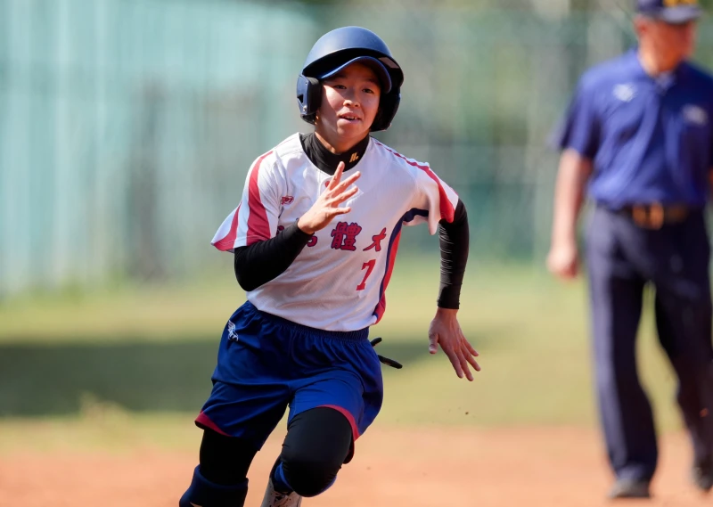 台體大羅禹晴單場2支三壘安打。大專體總提供