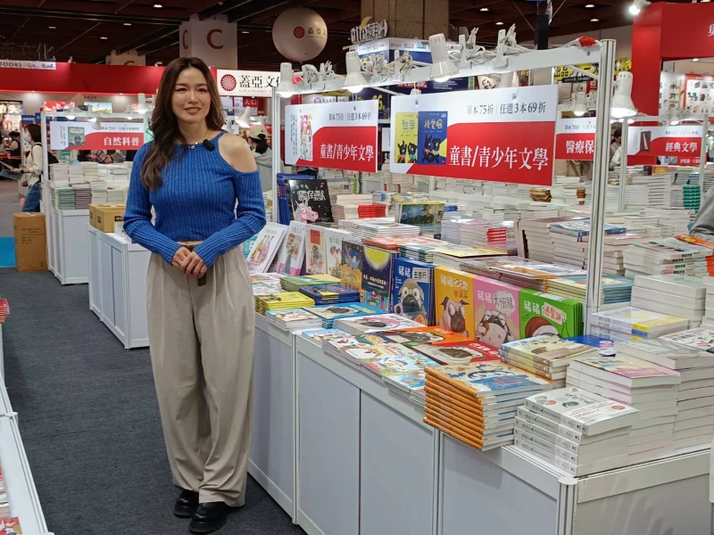 甫退役的詹詠然於台北國際書展上亮相。詹健全攝