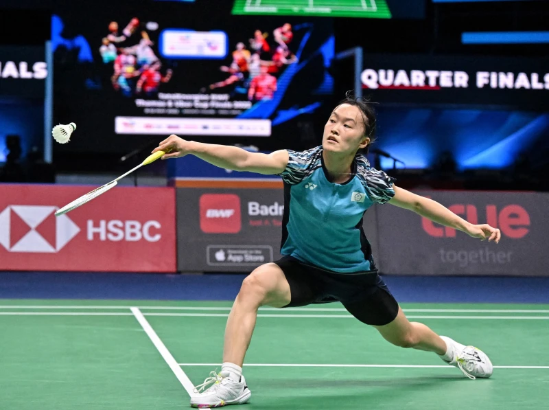 許玟琪拿下對日本的致勝點。法新社