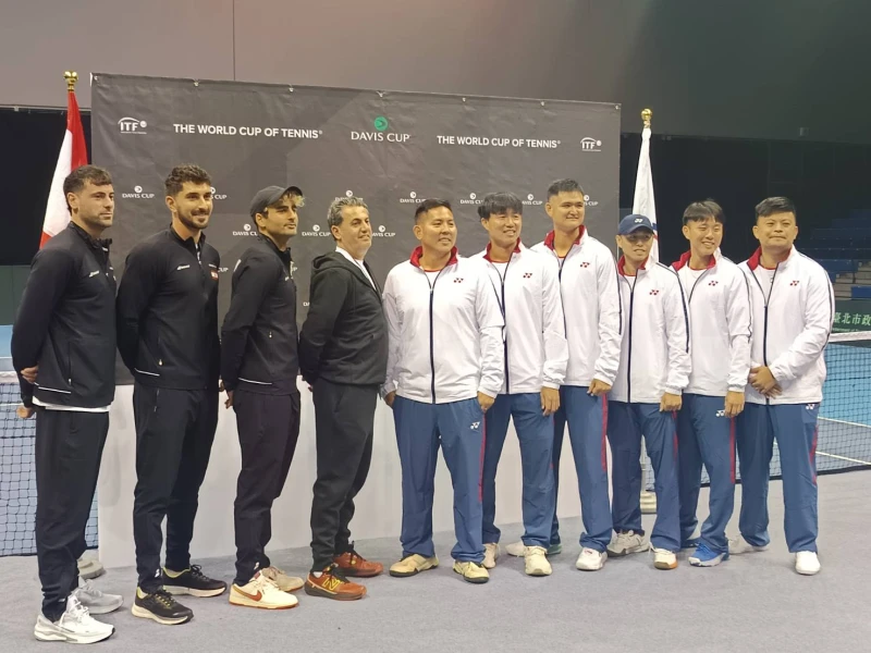 2026中黎台維斯盃世界一級升降賽將在周六日開打。詹健全攝