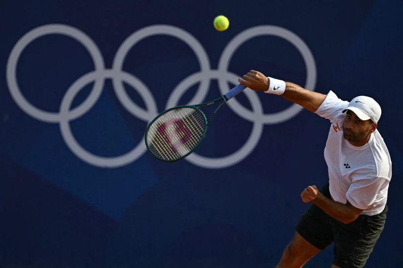 Benjamin Hassan是第一位站上奧運網球的黎巴嫩球員。法新社