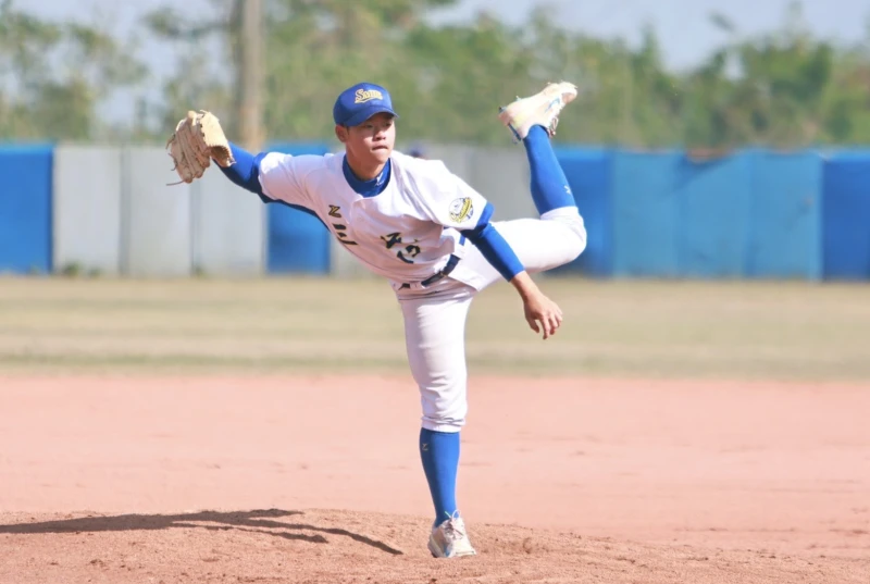 洪冠宇臨危先發好投。學生棒聯提供