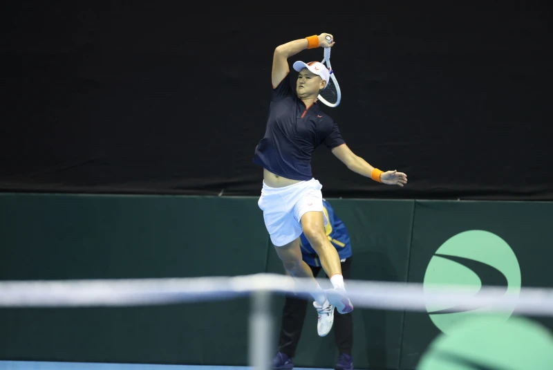 吳東霖第一點表現非常穩定獲勝。中華民國網球協會提供