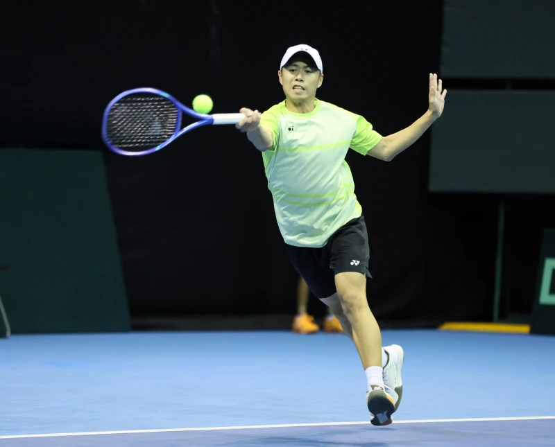 黃琮豪扛第二單打重任惜敗。海碩整合行銷提供