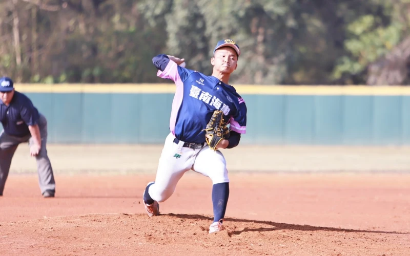 先發投手吳杰叡5局無失分好投。學生棒聯提供
