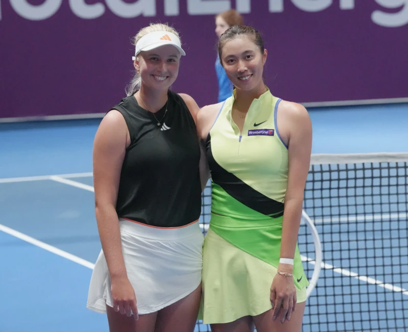 詹皓晴(右)今年終於打下首勝。劉雪貞提供