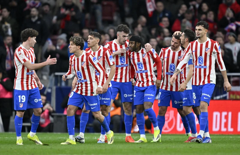 馬競主場以四球大勝巴塞隆納。法新社