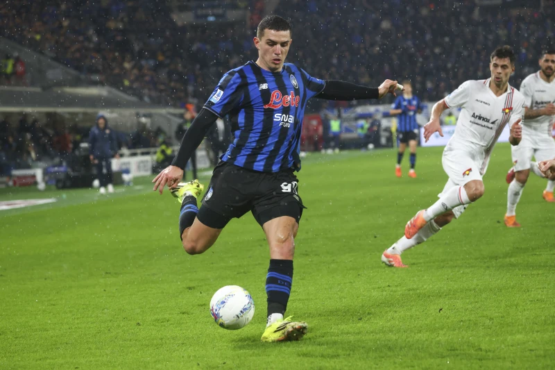 Nikola Krstovic最近不敗波中踢進5球,幾乎每次進球都幫球隊搶分,絕對是MVP級。法新社