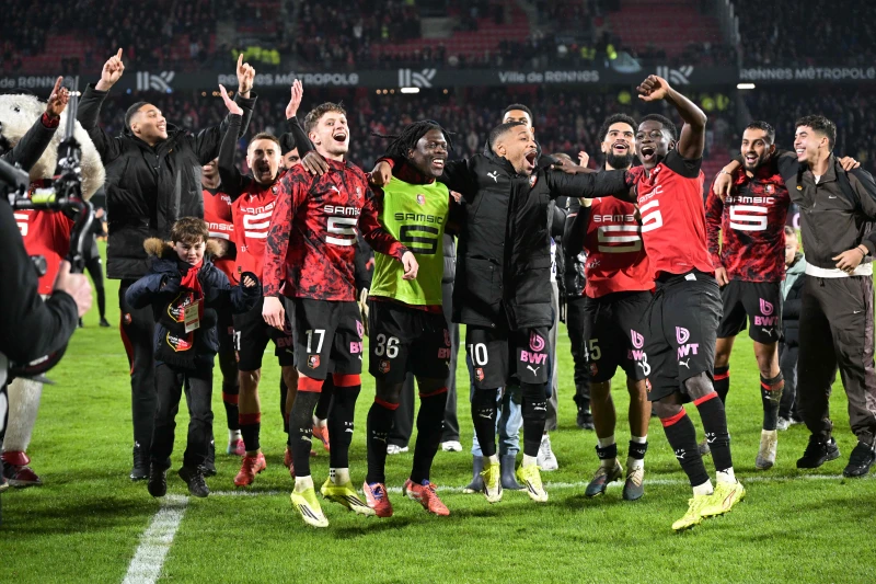 剛經歷換帥的雷恩主場意外以3比1爆冷擊敗巴黎聖日耳曼。法新社