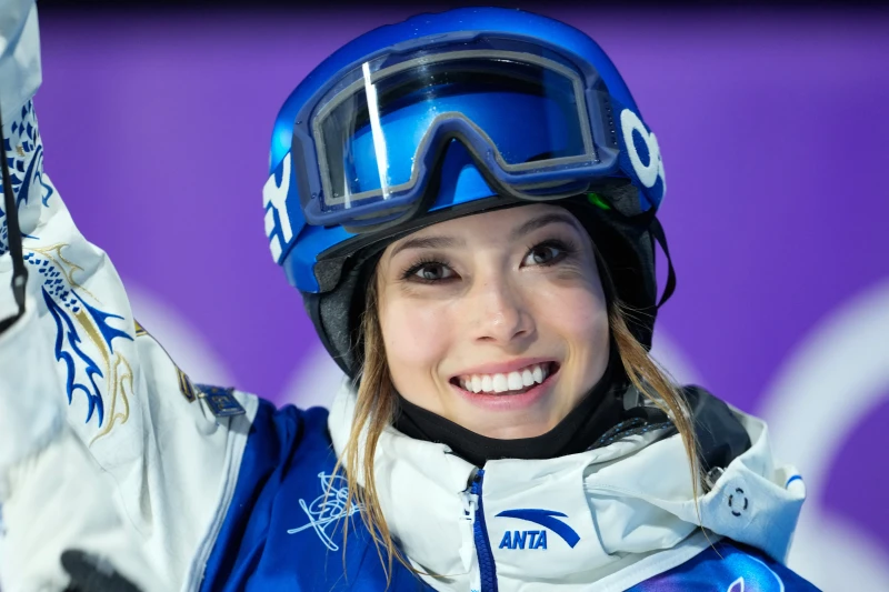 公愛凌在今年冬奧拿下第二面銀牌。法新社